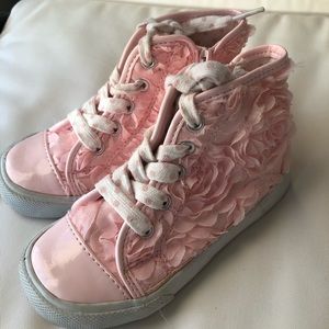 Maggie & Zoe pink detailed high tops